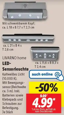 Lidl LIVARNO home LED Sensorleuchte Angebot