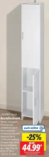 Lidl LIVARNO home Anstellschrank Angebot