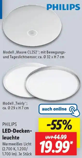 Lidl PHILIPS LED-Deckenleuchte Angebot