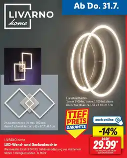Lidl LIVARNO home LED-Wand- und Deckenleuchte Angebot