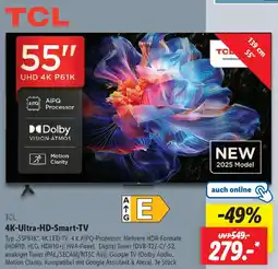 Lidl TCL 4K-Ultra-HD-Smart-TV Angebot