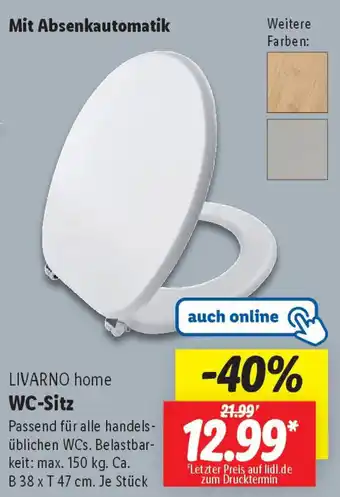 Lidl LIVARNO home WC-Sitz Angebot