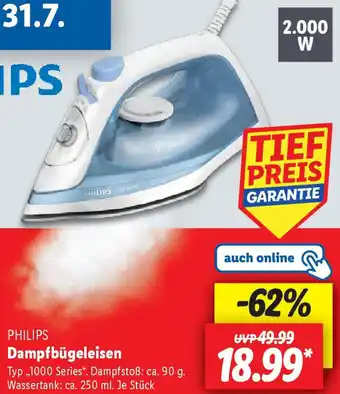 Lidl PHILIPS Dampfbügeleisen Angebot