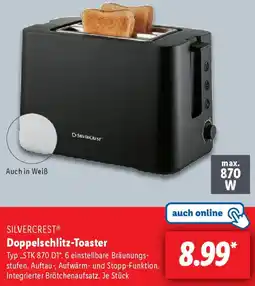 Lidl SILVERCREST Doppelschlitz-Toaster Angebot