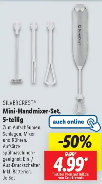 Lidl SILVERCREST Mini-Handmixer-Set, 5-teilig Angebot