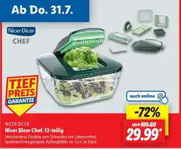 Lidl Nicer Dicer Chef, 13-teilig Angebot
