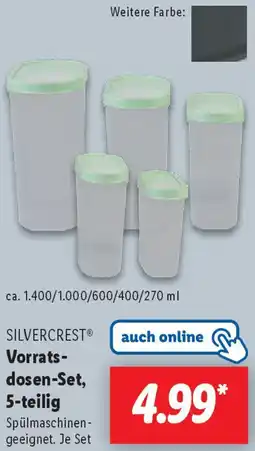 Lidl SILVERCREST Vorratsdosen-Set, 5-teilig Angebot