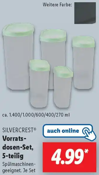 Lidl SILVERCREST Vorratsdosen-Set, 5-teilig Angebot
