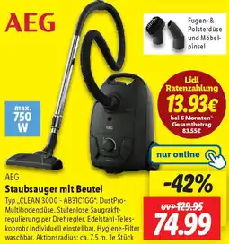 Lidl AEG Staubsauger mit Beutel Angebot