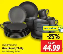 Lidl LIVARNO home Geschirrset, 24-tlg. Angebot