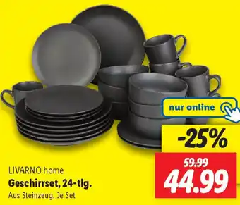 Lidl LIVARNO home Geschirrset, 24-tlg. Angebot