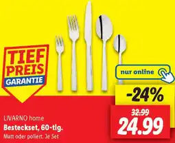 Lidl LIVARNO home Besteckset, 60-tlg. Angebot