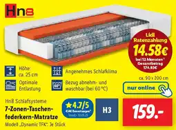 Lidl Hn8 Schlafsysteme 7-Zonen-Taschenfederkern-Matratze Angebot