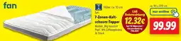Lidl fan 7-Zonen-Kaltschaum-Topper Angebot