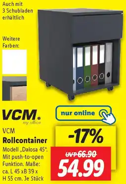 Lidl VCM Rollcontainer Angebot