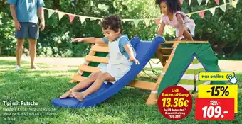 Lidl Playtive Tipi mit Rutsche Angebot