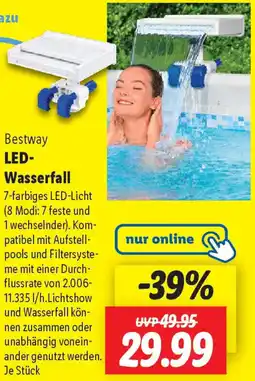 Lidl Bestway LED Wasserfall Angebot