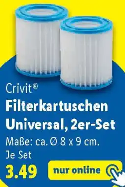 Lidl Crivit Filterkartuschen Universal, 2er-Set Angebot