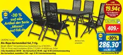 Lidl LIVARNO home Alu-Rope-Gartenmöbel-Set, 7-tlg. Angebot