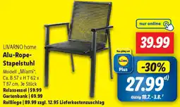 Lidl LIVARNO home Alu-Rope Stapelstuhl Angebot