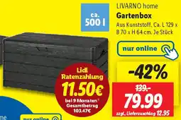 Lidl LIVARNO home Gartenbox Angebot