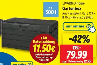 Lidl LIVARNO home Gartenbox Angebot