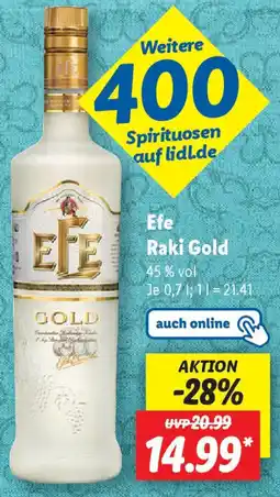 Lidl Efe Raki Gold Angebot