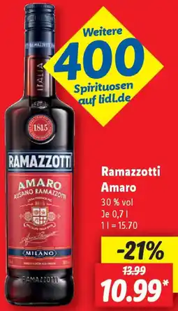 Lidl Ramazzotti Amaro Angebot