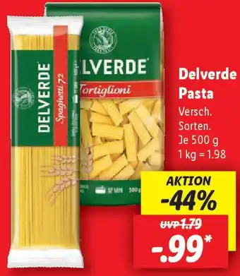 Lidl Delverde Pasta Angebot