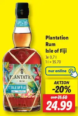 Lidl Plantation Rum Isle of Fiji Angebot