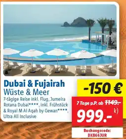Lidl Dubai & Fujairah Wüste & Meer Angebot