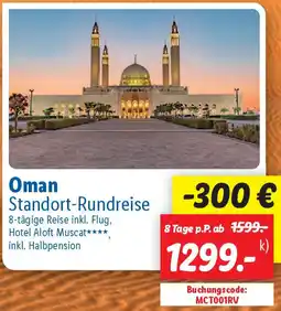 Lidl Oman Standort-Rundreise Angebot
