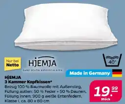 NETTO HJEMJA 3 Kammer Kopfkissen Angebot
