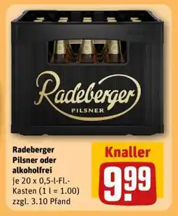REWE RADEBERGER Pilsner oder Alkoholfrei Angebot