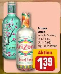 REWE ARIZONA Eistee Angebot