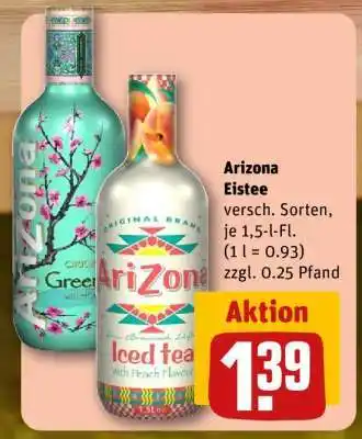 REWE ARIZONA Eistee Angebot