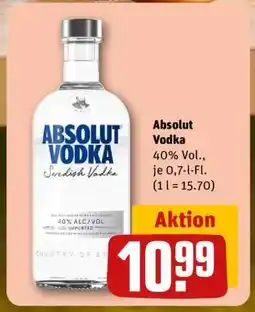 REWE Absolut Vodka Angebot