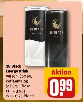 REWE 28 BLACK Energy Drink Angebot
