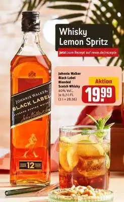REWE Johnnie Walker Black Label Blended Scotch Whisky Angebot