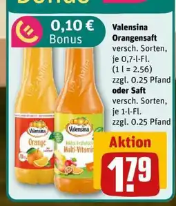 REWE Valensina Orangensaft Angebot
