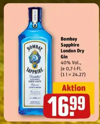 REWE Bombay Sapphire London Dry Gin Angebot