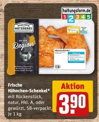 REWE Frische Hähnchen-Schenkel Angebot