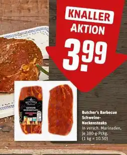 REWE Butcher's Barbecue Schweine-Nackensteaks Angebot