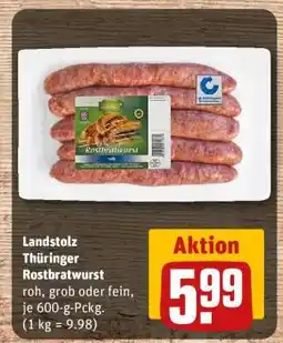 REWE Landstolz Thüringer Rostbratwurst Angebot