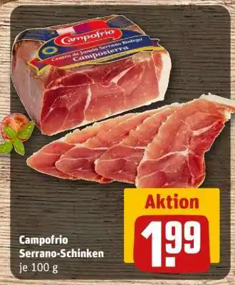 REWE Campofrio Serrano Schinken Angebot
