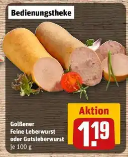 REWE Golßener Feine Leberwurst oder Gutsleberwurst Angebot