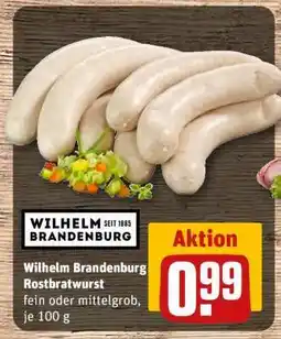 REWE Wilhelm Brandenburg Rostbratwurst Angebot