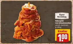 REWE Tellerspieß vom Schweinenacken Angebot