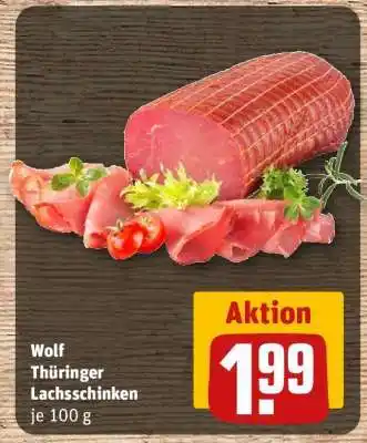 REWE Wolf Thüringer Lachsschinken Angebot