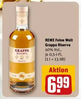 REWE REWE Feine Welt Grappa Riserva Angebot